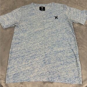 Hurley Blue and White Yourh Short Sleeve V Nevk Tee Sz L NWOT